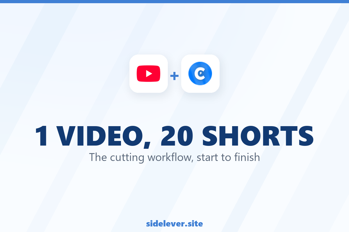 One Long Video, Twenty Shorts: The Crayo Workflow