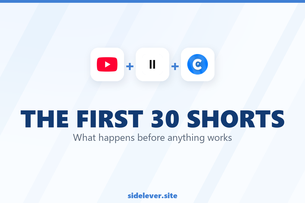 Faceless Shorts From Zero: The First 30 Uploads